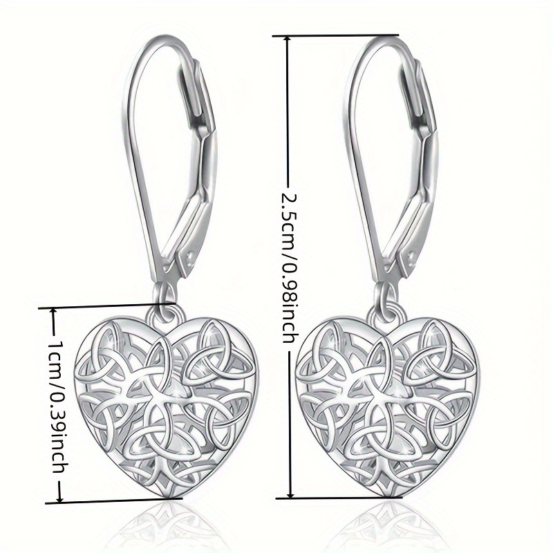 Heart Shaped Hoop Earrings for Ladies